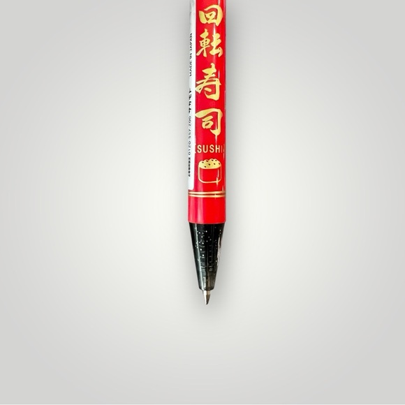 Sushi & Soba Noodle Black Ink Pen Set Of 2 Japanese Food Sample Looks REAL! New - Picture 8 of 14